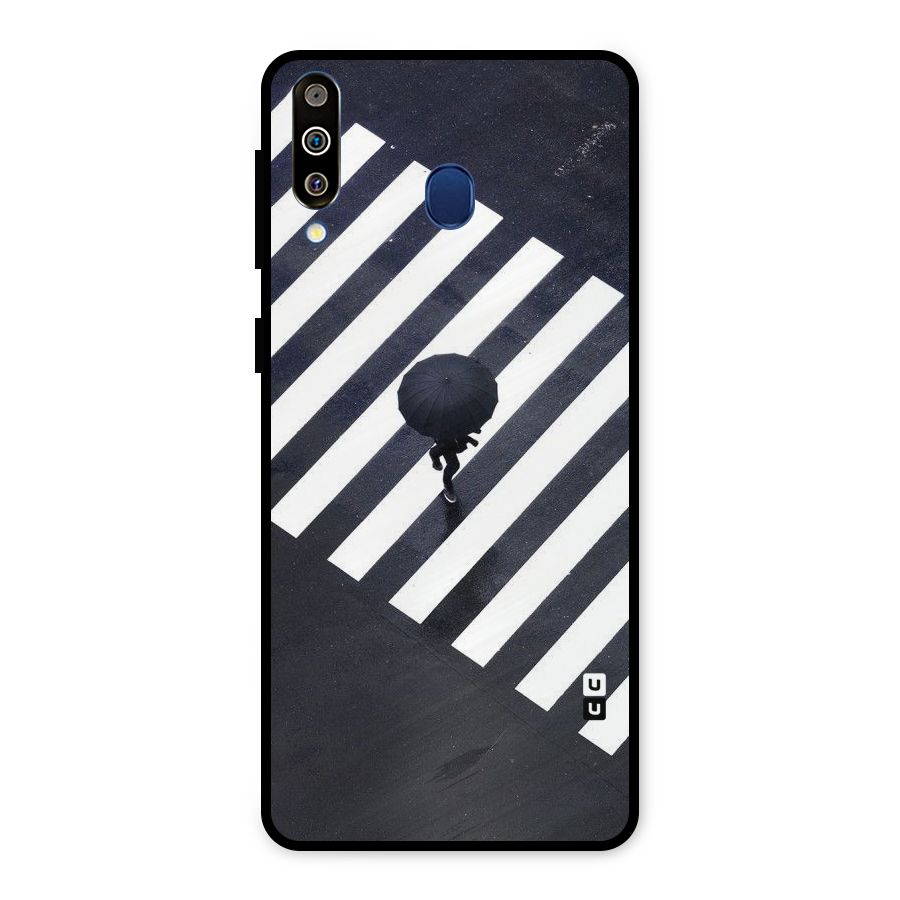 Zebra Walking Metal Back Case for Galaxy M30