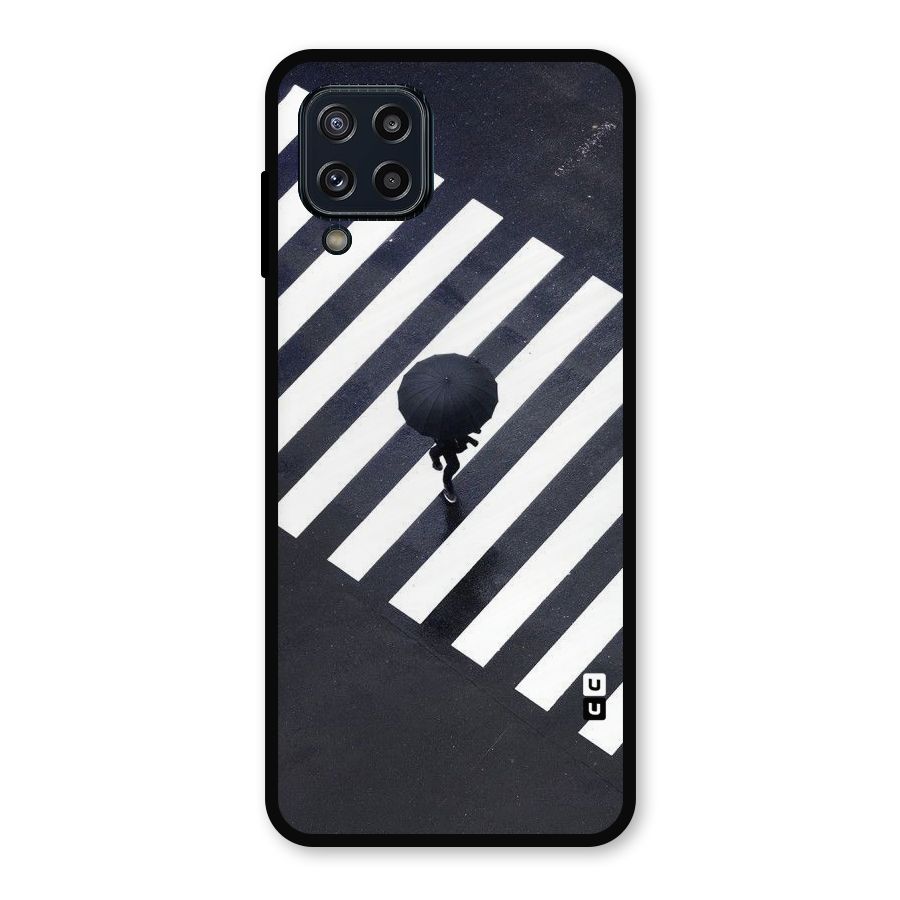 Zebra Walking Metal Back Case for Galaxy M32