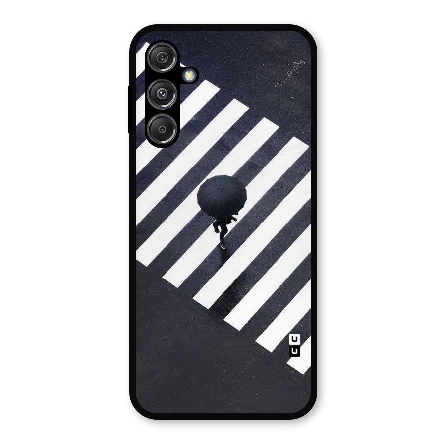 Zebra Walking Metal Back Case for Galaxy M34 5G
