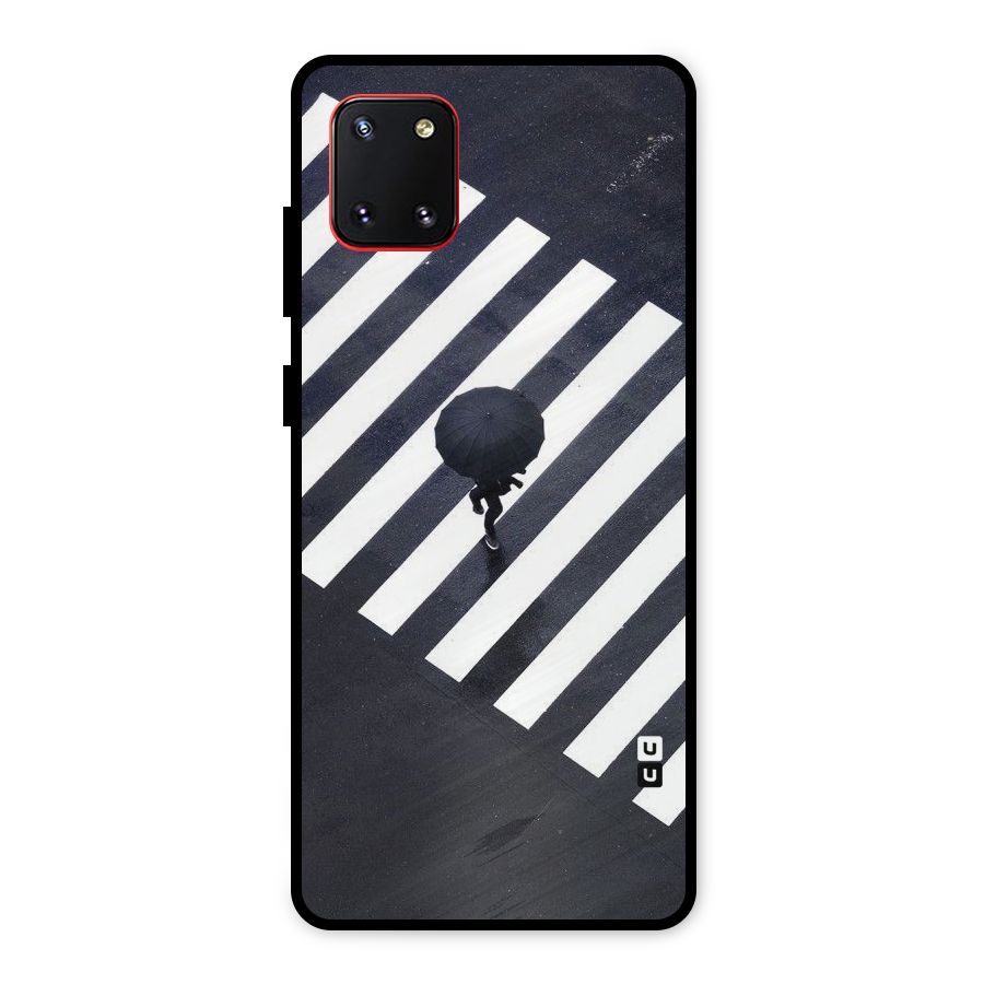 Zebra Walking Metal Back Case for Galaxy Note 10 Lite