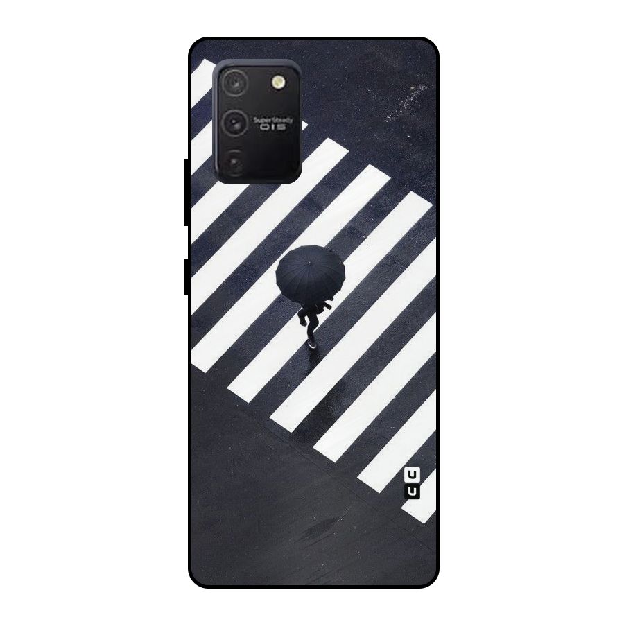 Zebra Walking Metal Back Case for Galaxy S10 Lite