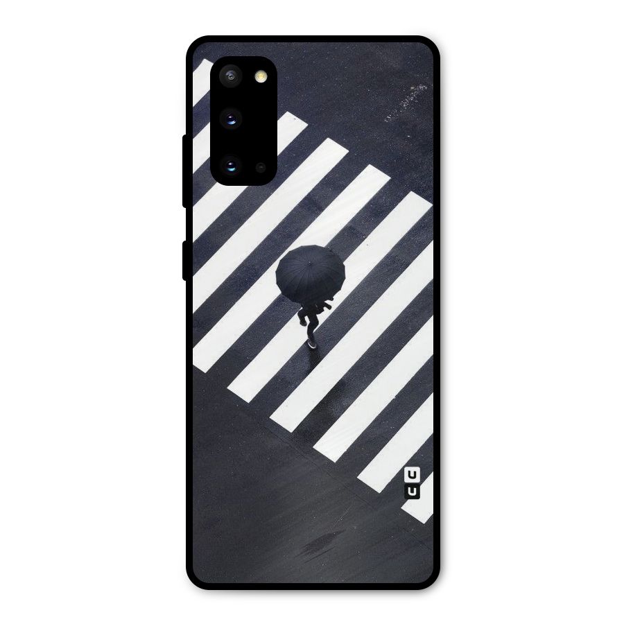 Zebra Walking Metal Back Case for Galaxy S20