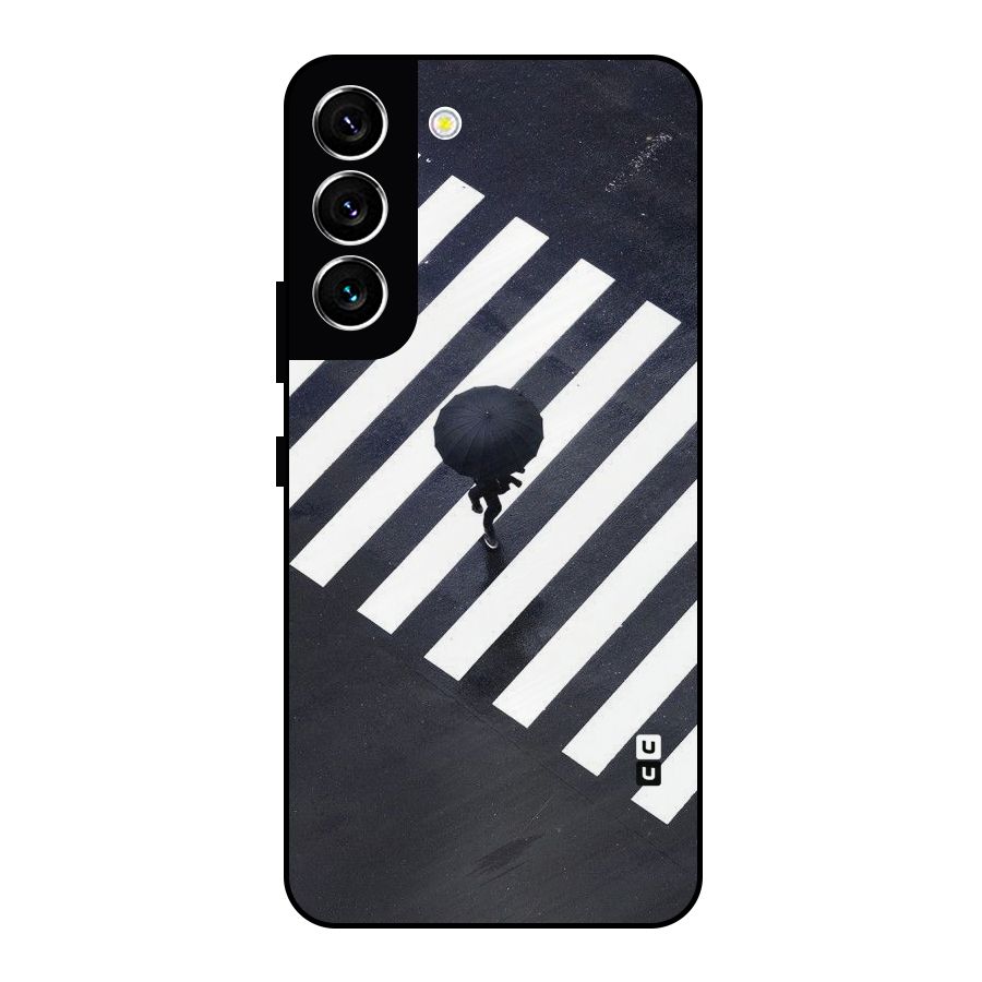 Zebra Walking Metal Back Case for Galaxy S22 5G