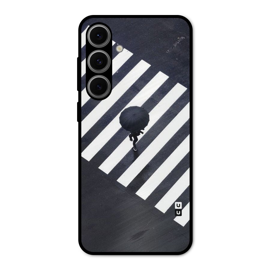 Zebra Walking Metal Back Case for Galaxy S24 FE