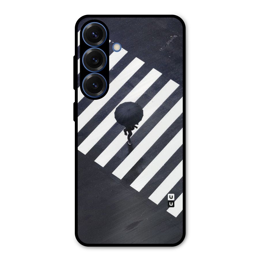 Zebra Walking Metal Back Case for Galaxy S25