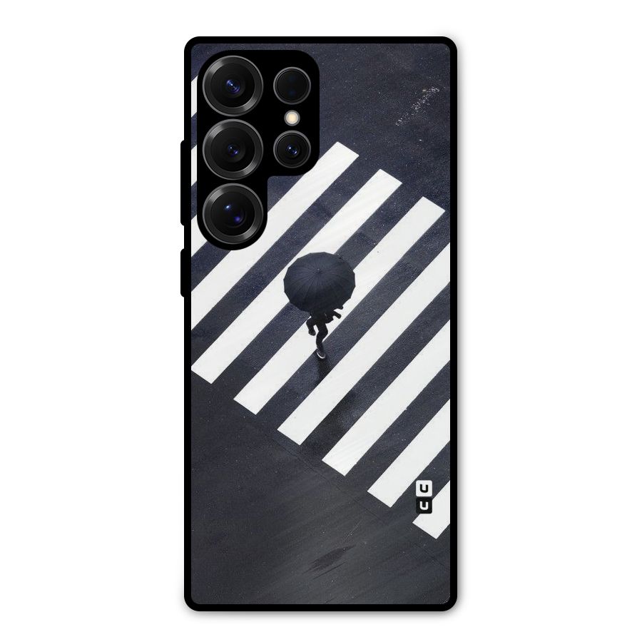 Zebra Walking Metal Back Case for Galaxy S25 Ultra