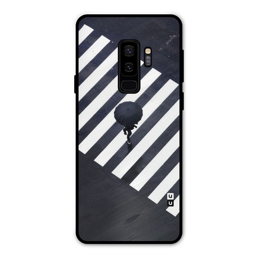 Zebra Walking Metal Back Case for Galaxy S9 Plus
