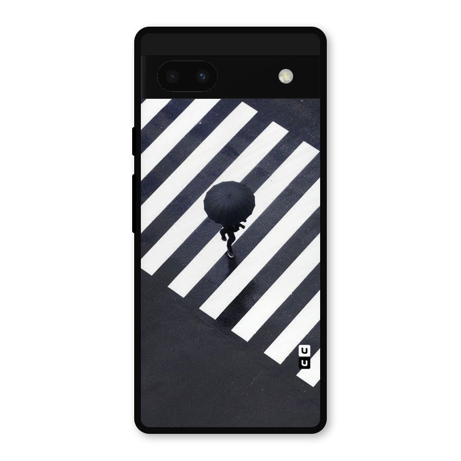 Zebra Walking Metal Back Case for Google Pixel 6a