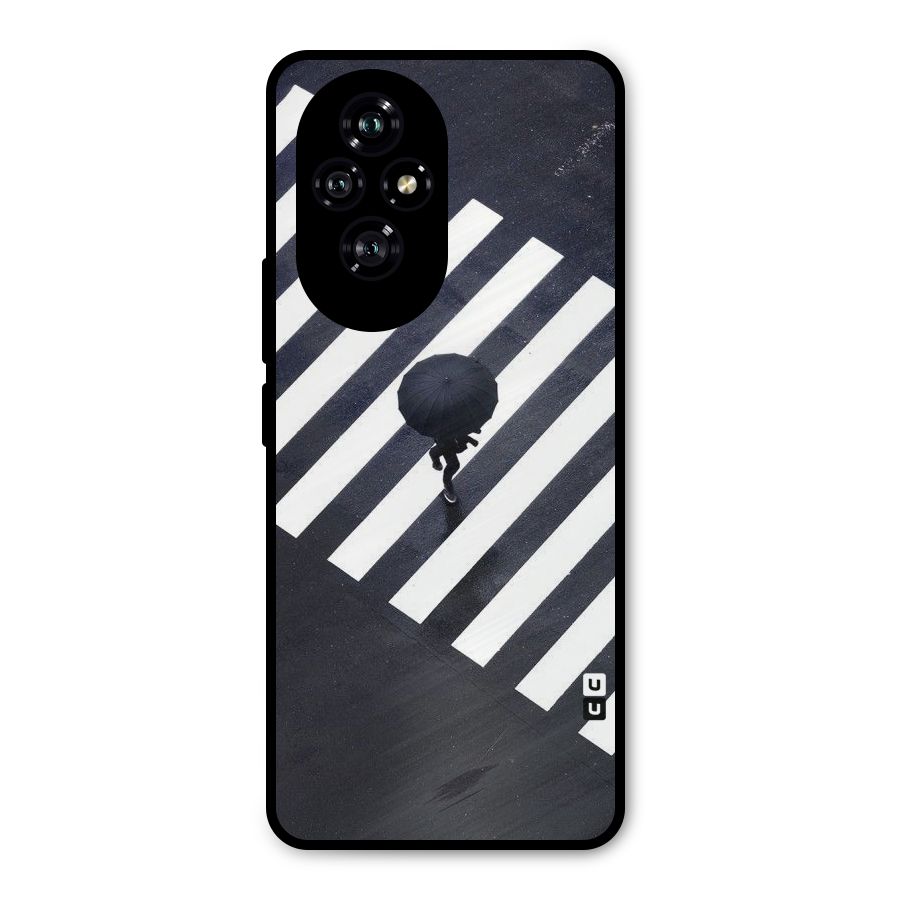Zebra Walking Metal Back Case for Honor 200