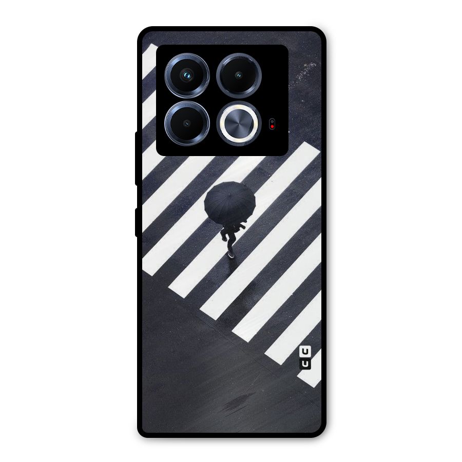 Zebra Walking Metal Back Case for Infinix Note 40 5G