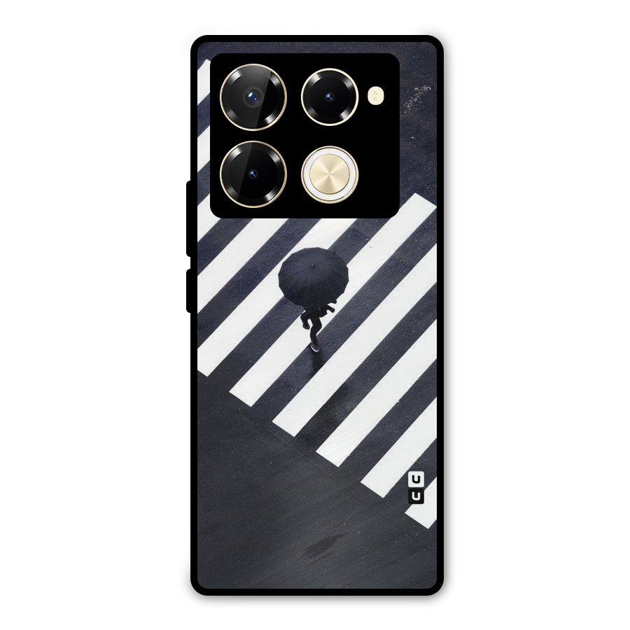 Zebra Walking Metal Back Case for Infinix Note 40 Pro
