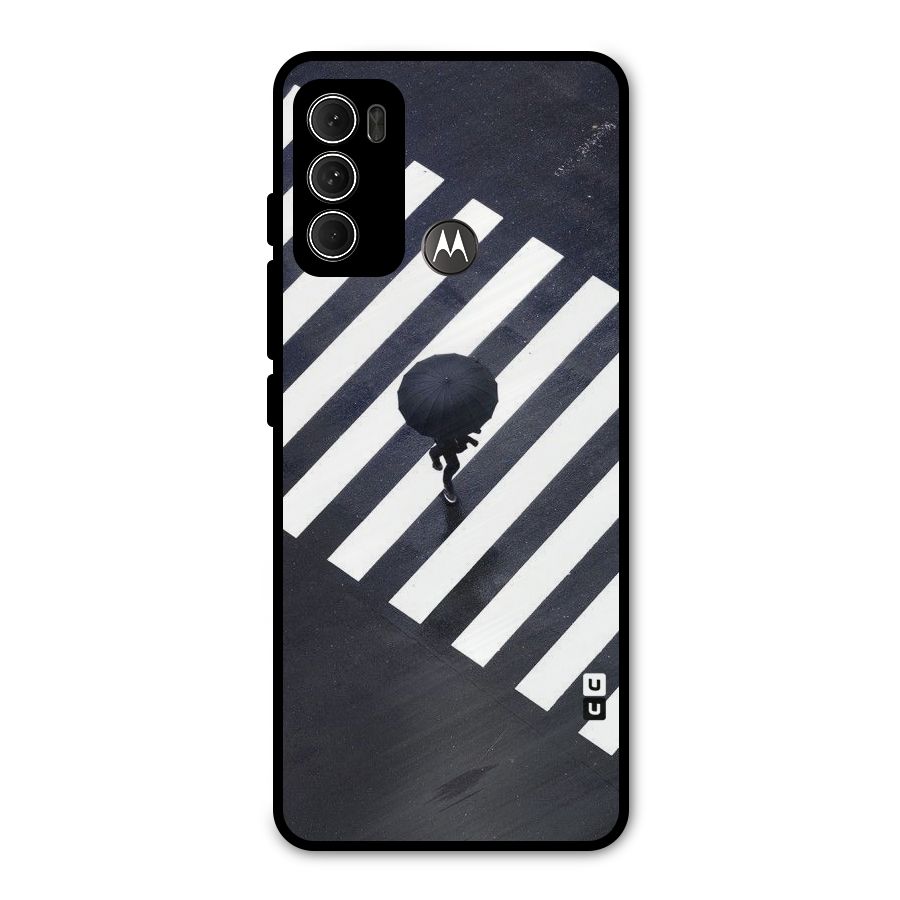 Zebra Walking Metal Back Case for Moto G60