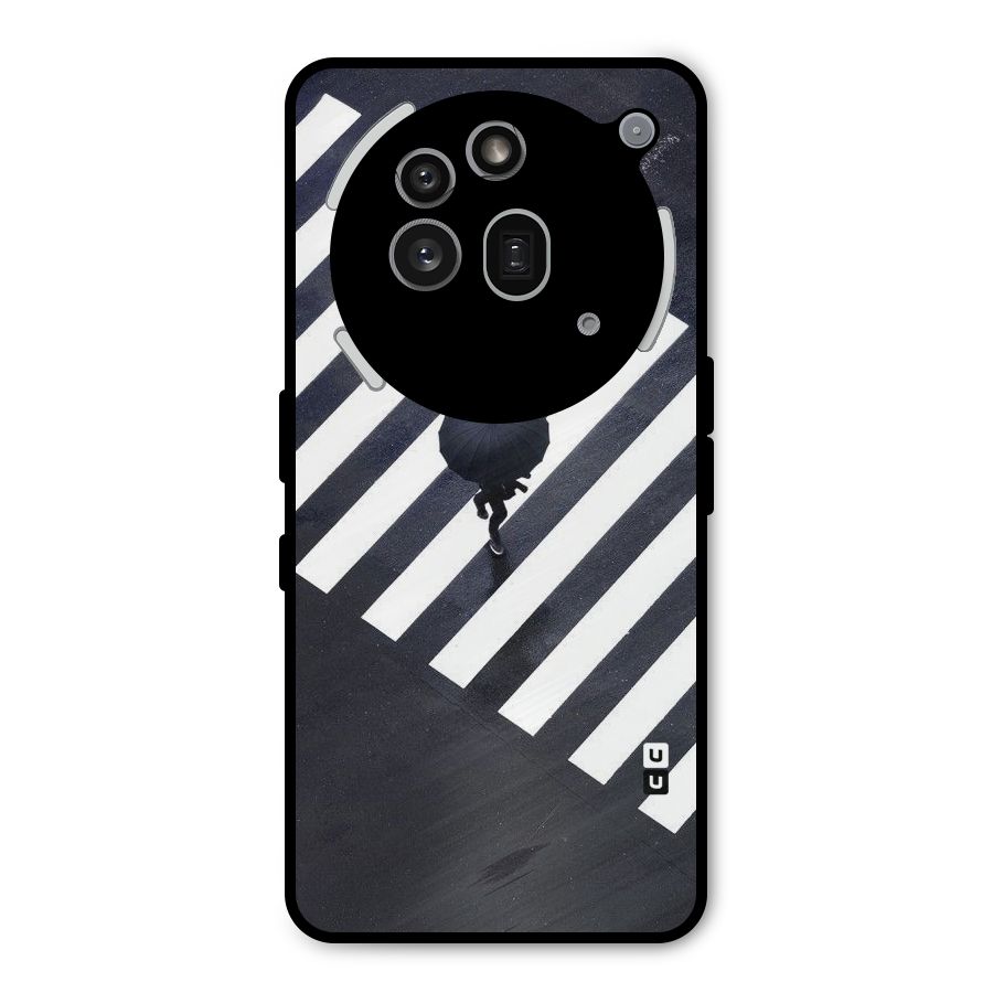 Zebra Walking Metal Back Case for Nothing Phone 3a Pro