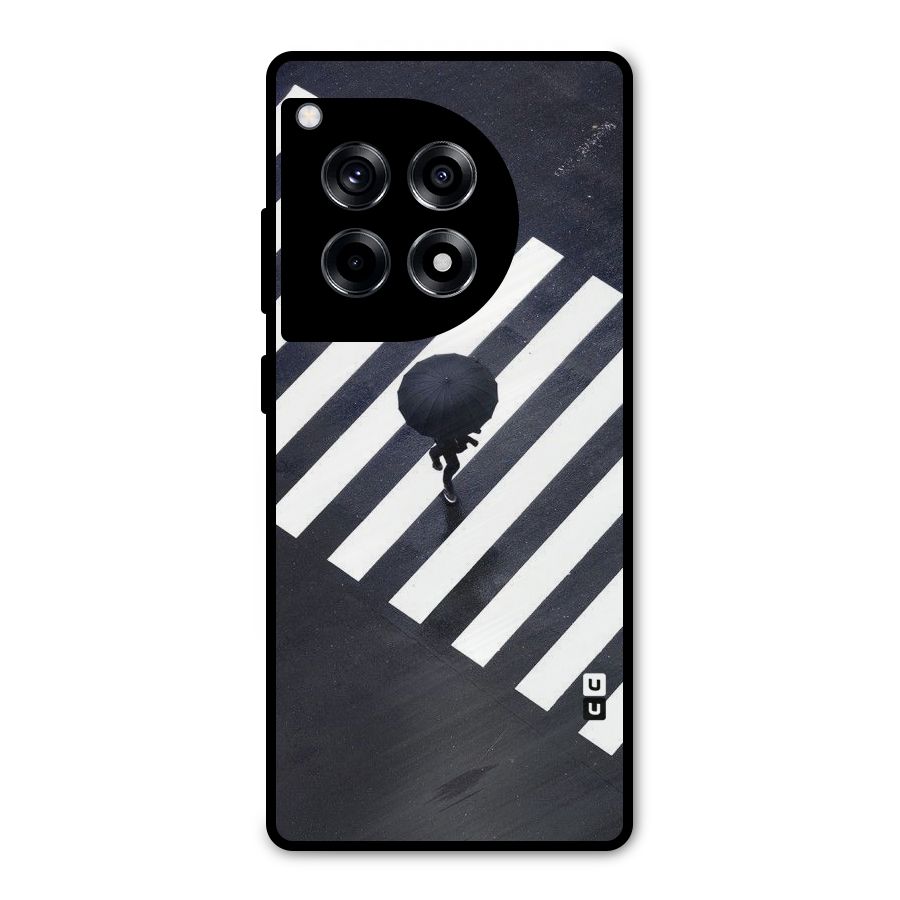 Zebra Walking Metal Back Case for OnePlus 12R