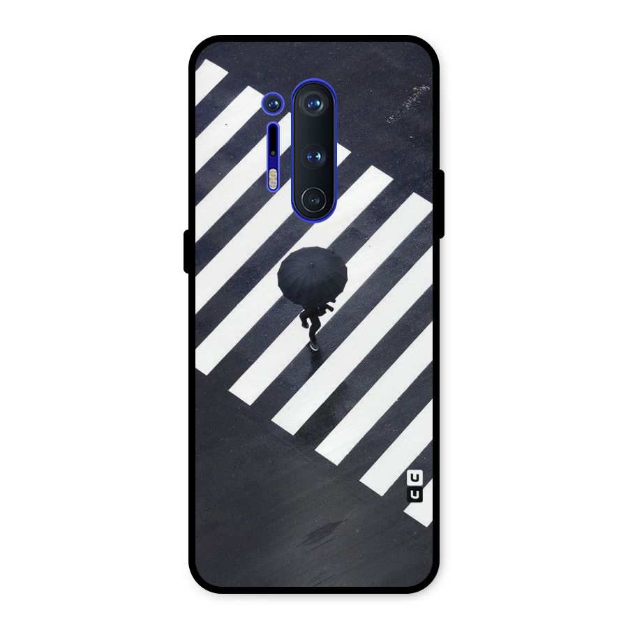 Zebra Walking Metal Back Case for OnePlus 8 Pro