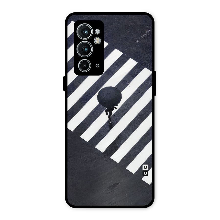 Zebra Walking Metal Back Case for OnePlus 9RT 5G