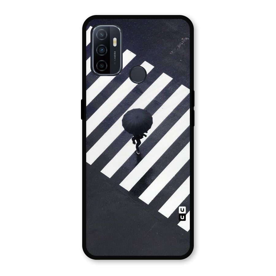 Zebra Walking Metal Back Case for Oppo A53