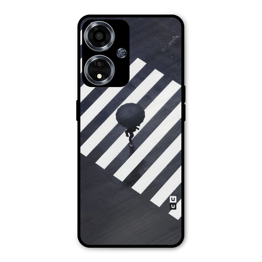 Zebra Walking Metal Back Case for Oppo A59