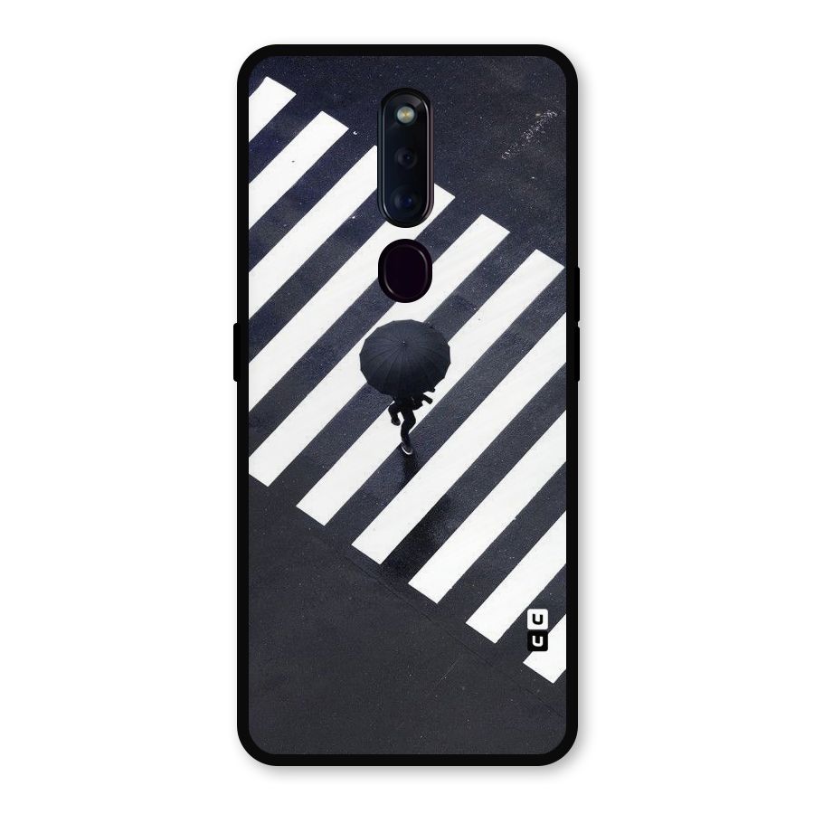 Zebra Walking Metal Back Case for Oppo F11 Pro