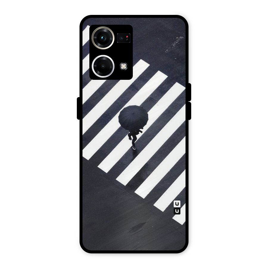Zebra Walking Metal Back Case for Oppo F21s Pro 4G