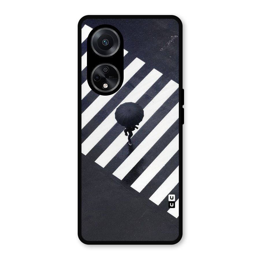 Zebra Walking Metal Back Case for Oppo F23