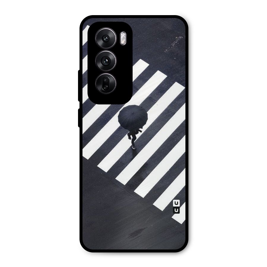 Zebra Walking Metal Back Case for Oppo Reno12