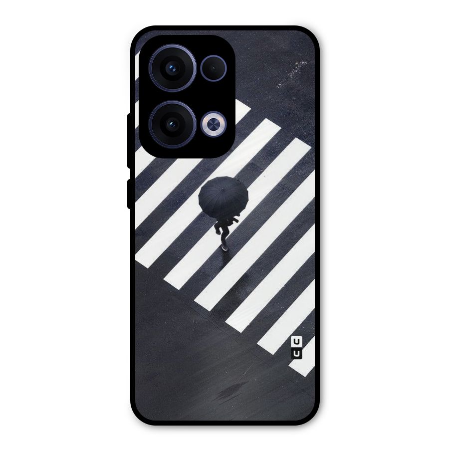 Zebra Walking Metal Back Case for Oppo Reno13