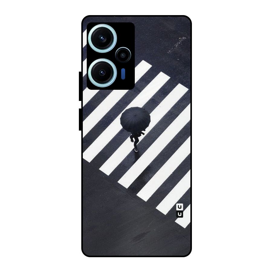 Zebra Walking Metal Back Case for Poco F5