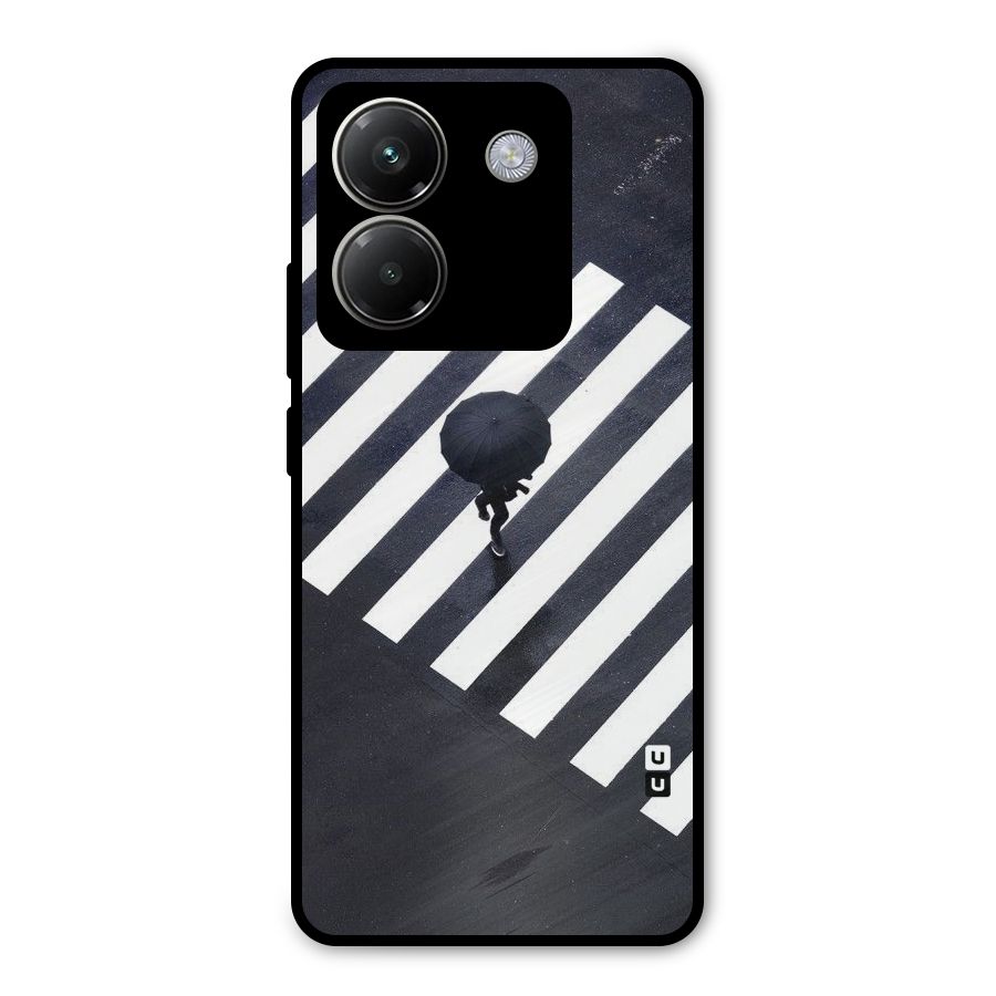 Zebra Walking Metal Back Case for Poco M7 Pro 5G
