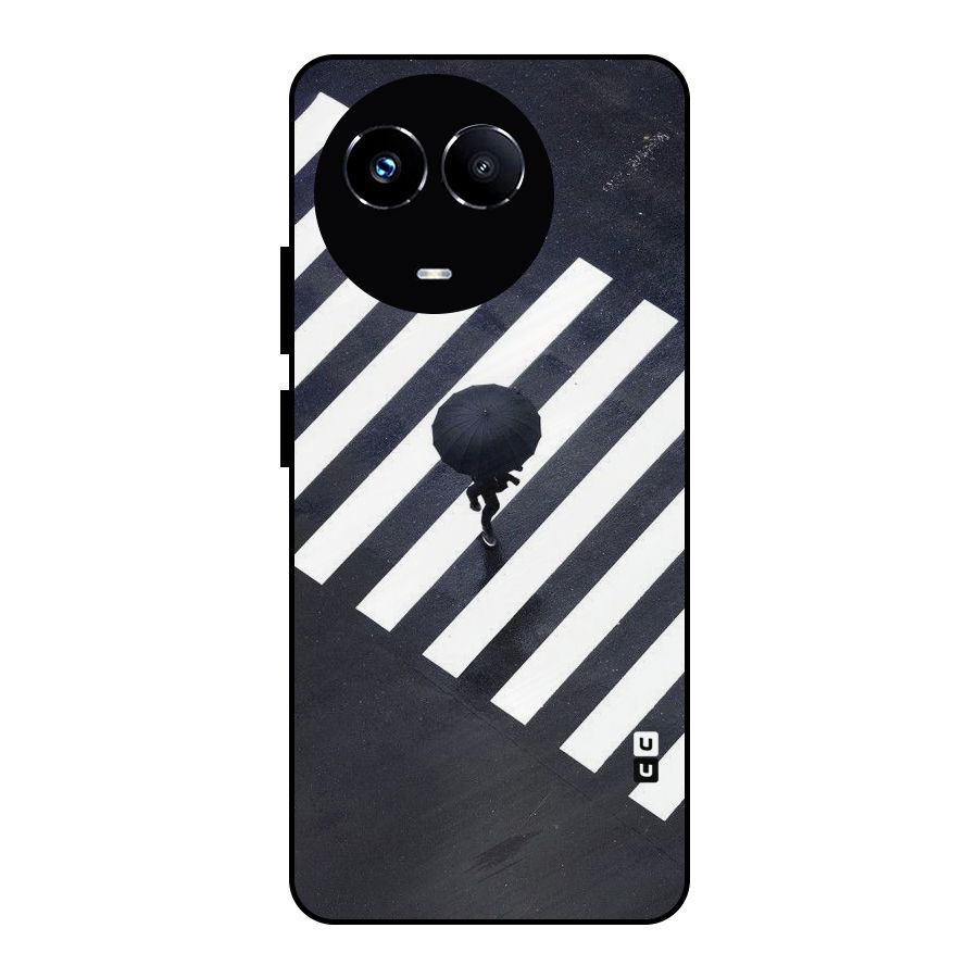 Zebra Walking Metal Back Case for Realme 11 5G