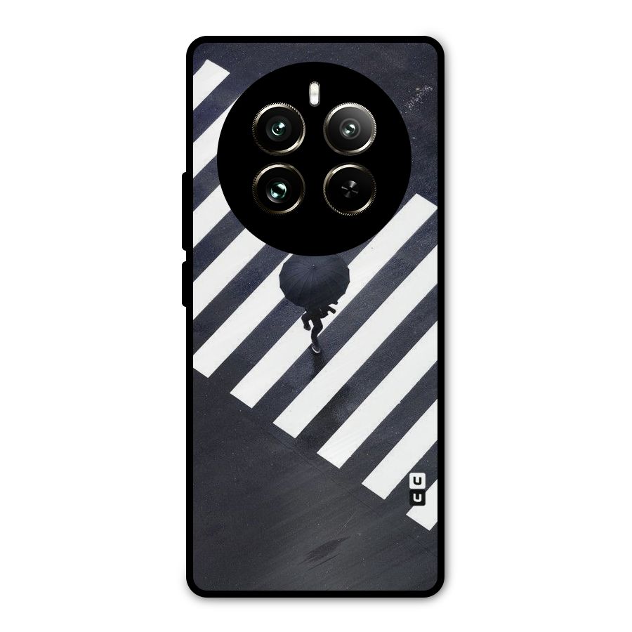 Zebra Walking Metal Back Case for Realme 12 Pro