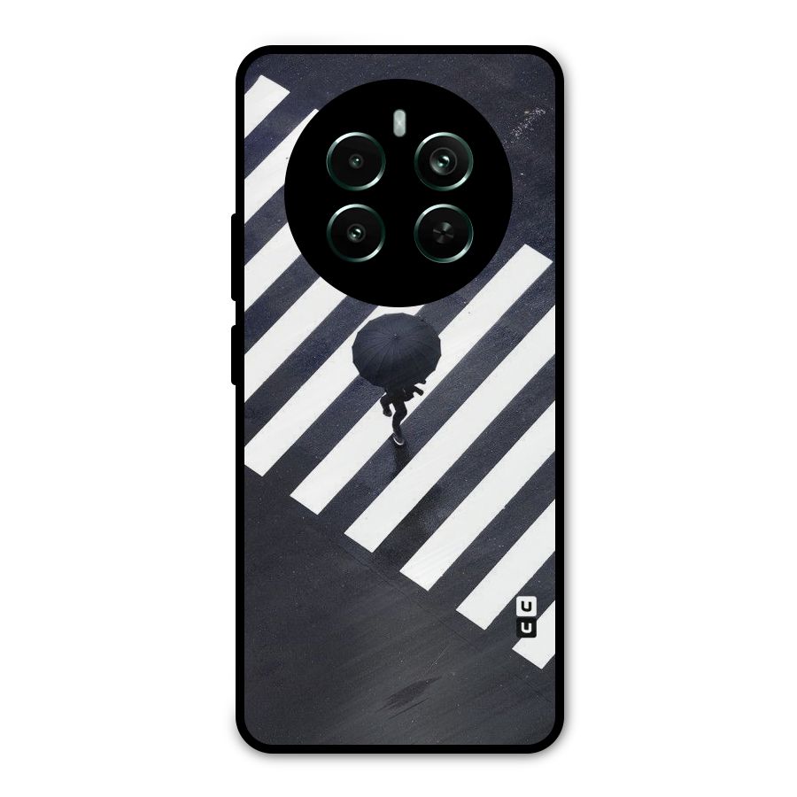 Zebra Walking Metal Back Case for Realme 12 Pro Plus