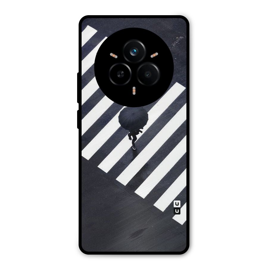 Zebra Walking Metal Back Case for Realme 14 Pro Plus