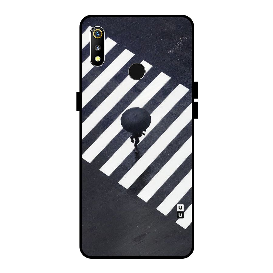 Zebra Walking Metal Back Case for Realme 3