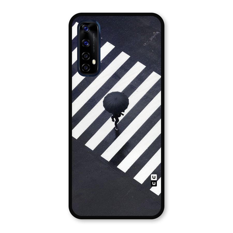 Zebra Walking Metal Back Case for Realme 7
