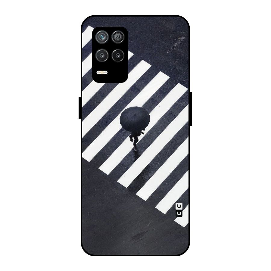 Zebra Walking Metal Back Case for Realme 8 5G