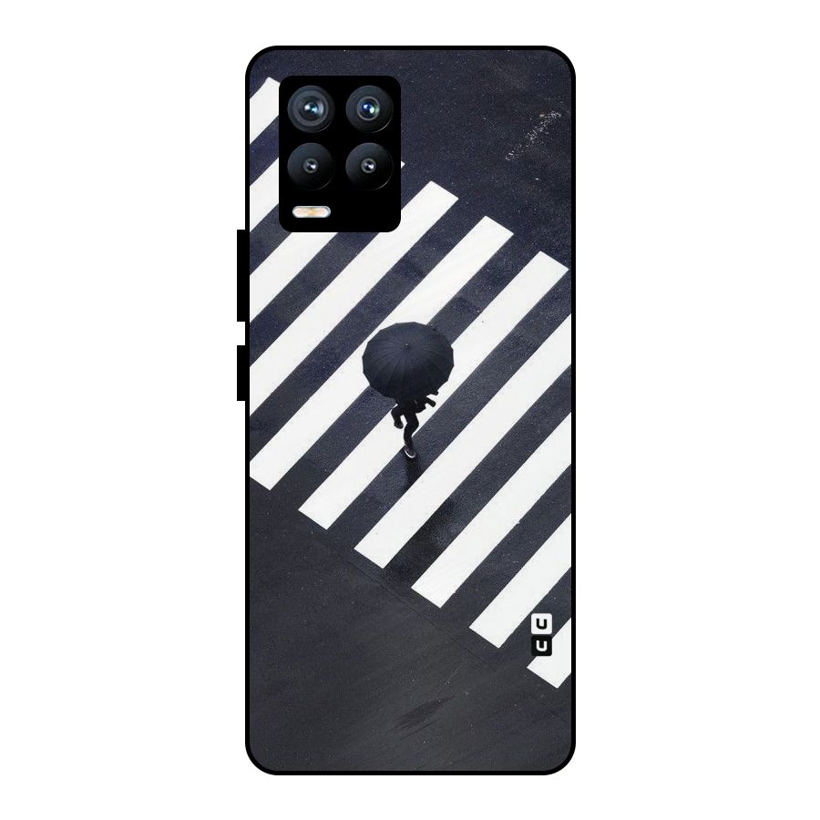 Zebra Walking Metal Back Case for Realme 8 Pro