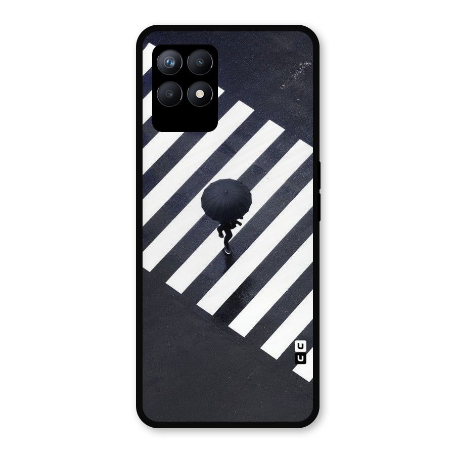 Zebra Walking Metal Back Case for Realme 8i