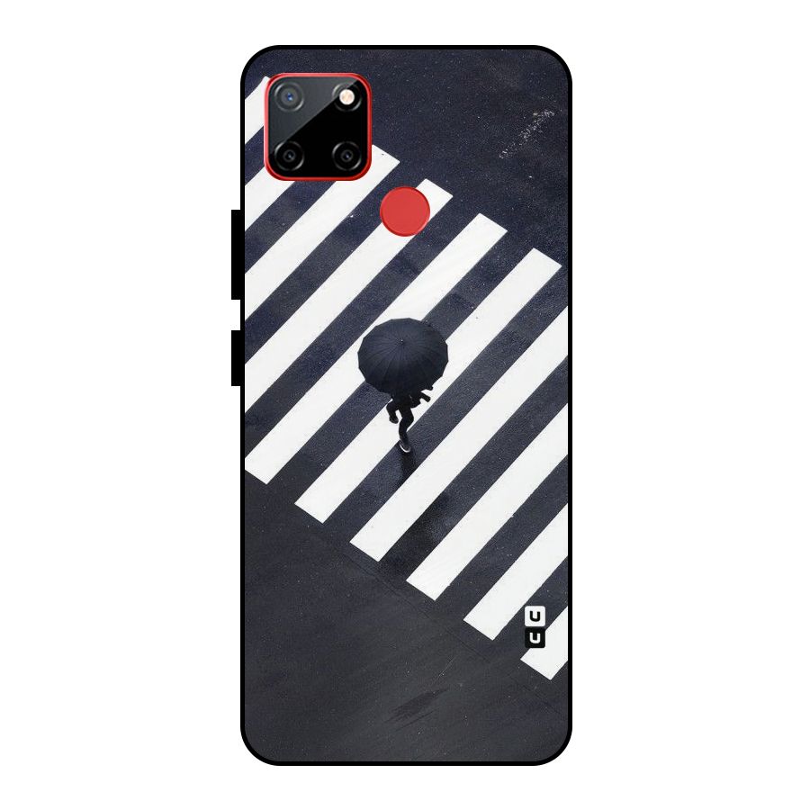 Zebra Walking Metal Back Case for Realme C12