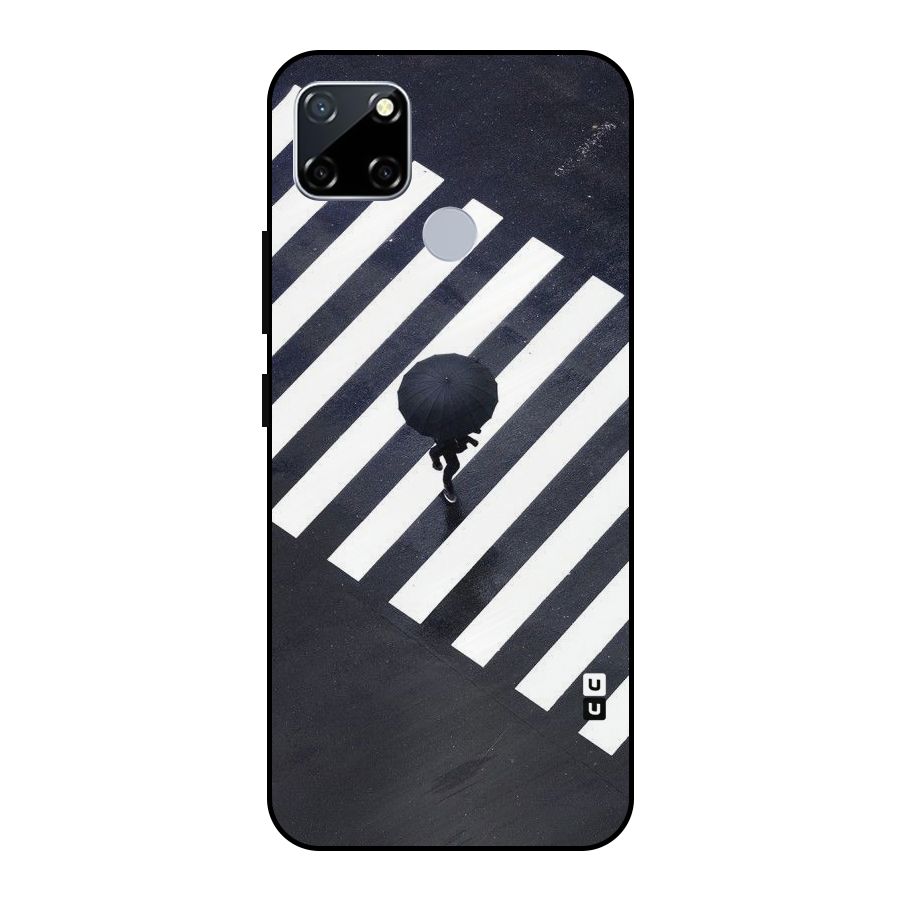 Zebra Walking Metal Back Case for Realme Narzo 20