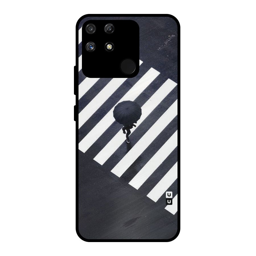 Zebra Walking Metal Back Case for Realme Narzo 50A