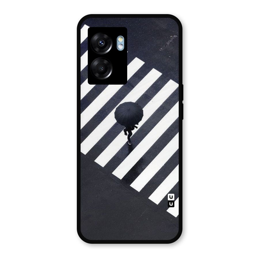 Zebra Walking Metal Back Case for Realme Narzo 50 5G
