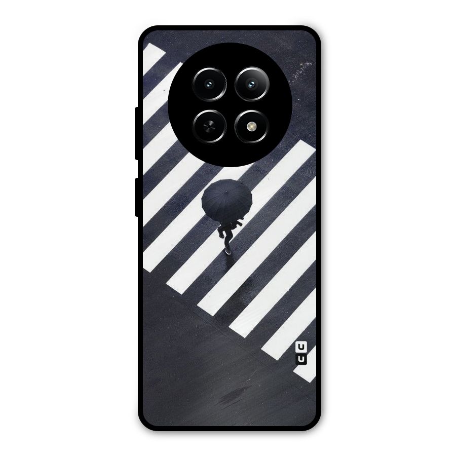 Zebra Walking Metal Back Case for Realme Narzo 70x 5G