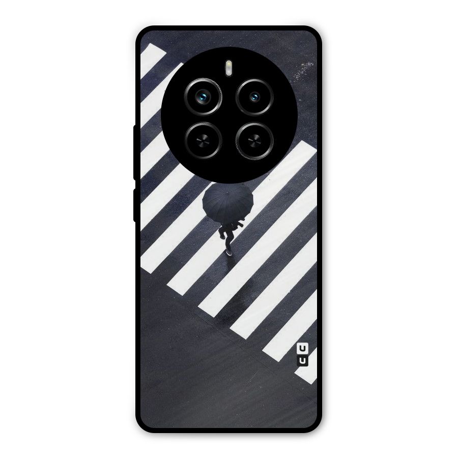 Zebra Walking Metal Back Case for Realme P1 Pro