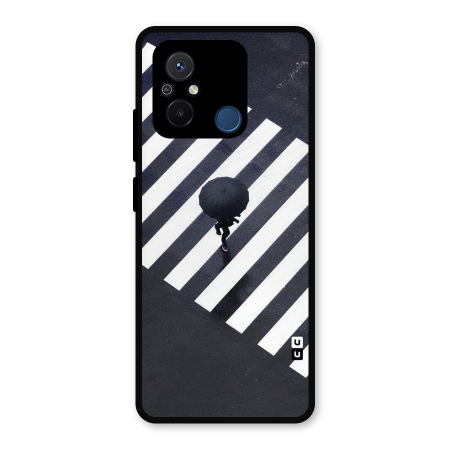Zebra Walking Metal Back Case for Redmi 12C