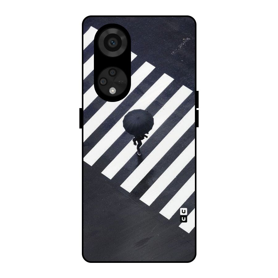 Zebra Walking Metal Back Case for Reno8 T 5G