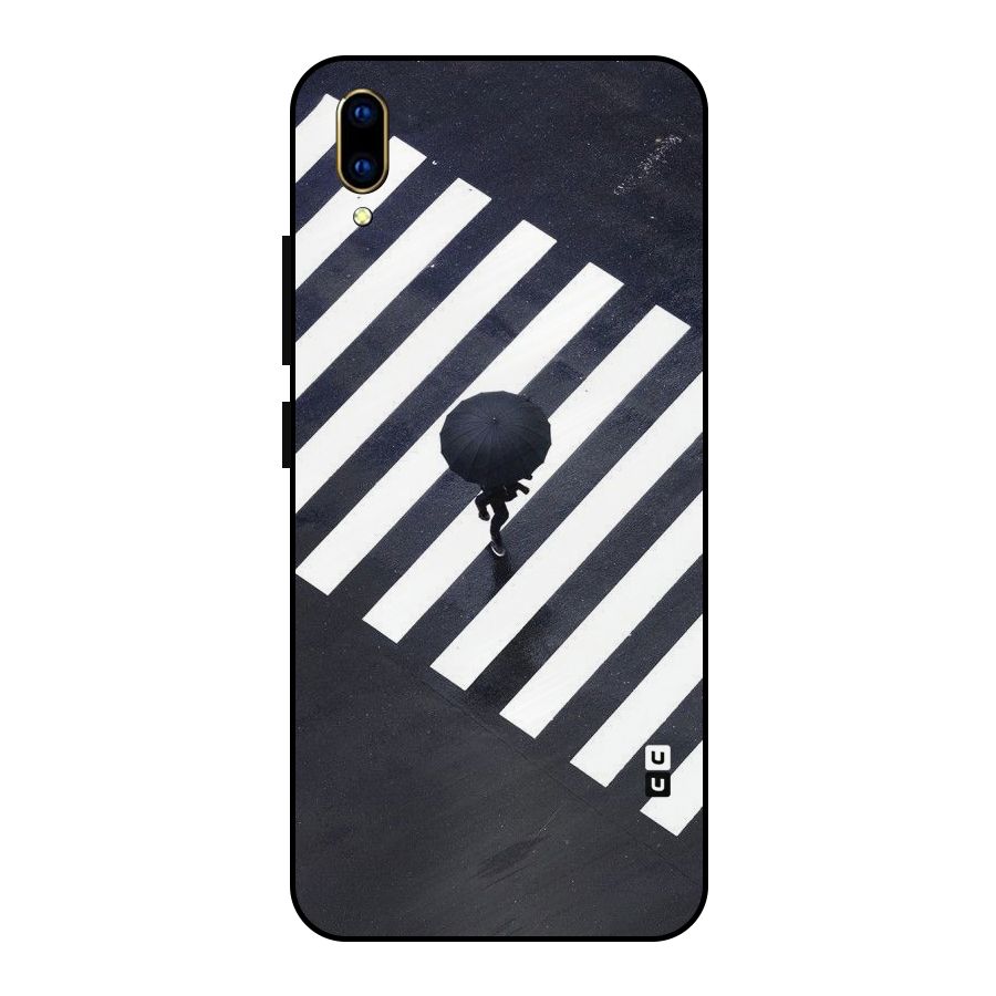 Zebra Walking Metal Back Case for Vivo V11 Pro