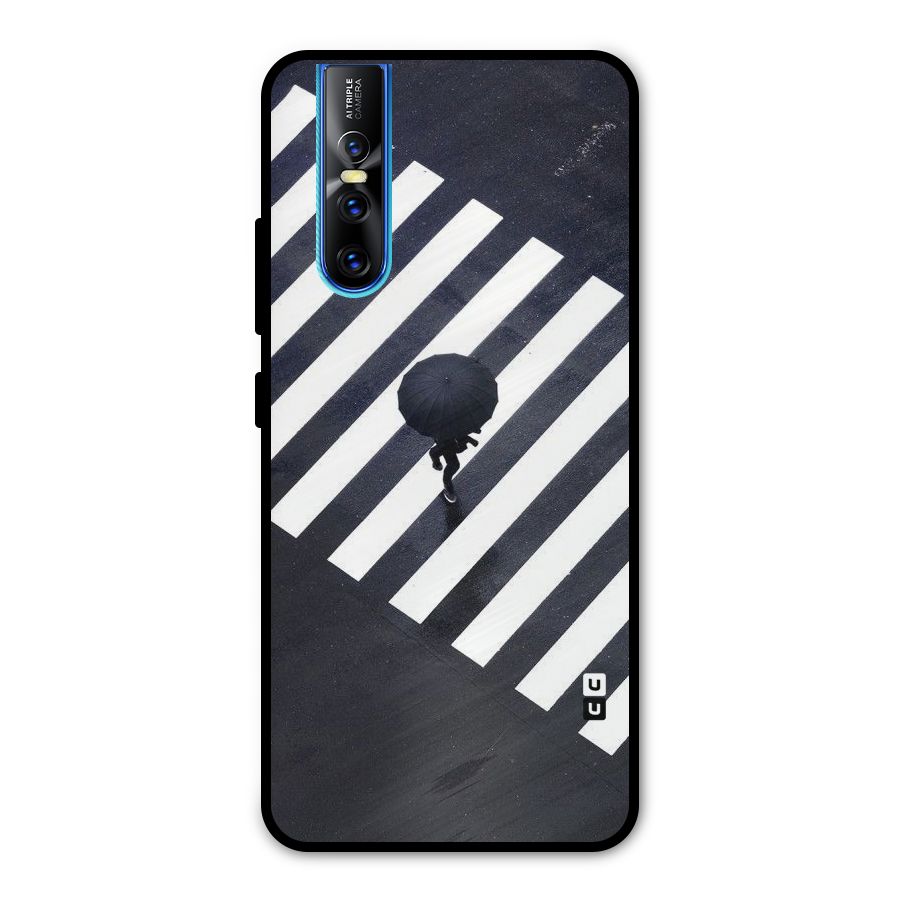 Zebra Walking Metal Back Case for Vivo V15 Pro