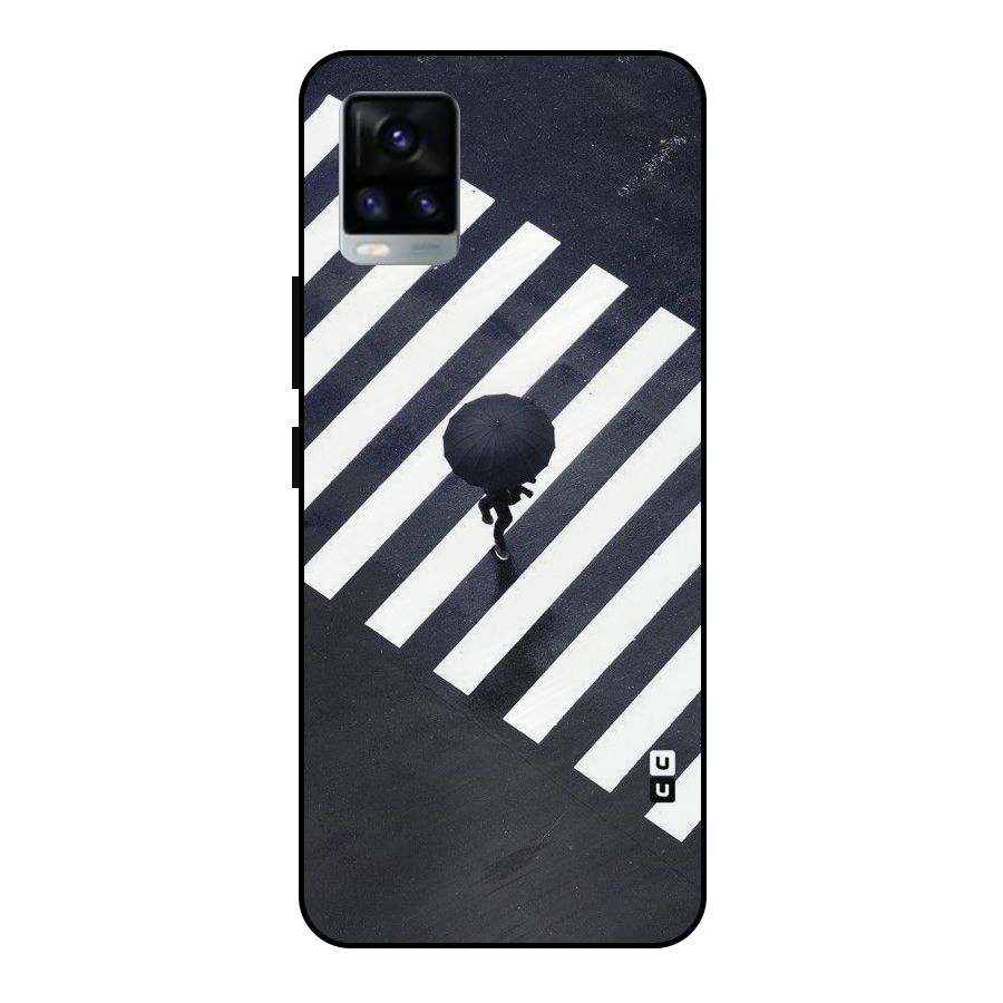 Zebra Walking Metal Back Case for Vivo V20