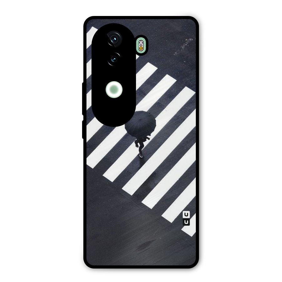 Zebra Walking Metal Back Case for Vivo V40e